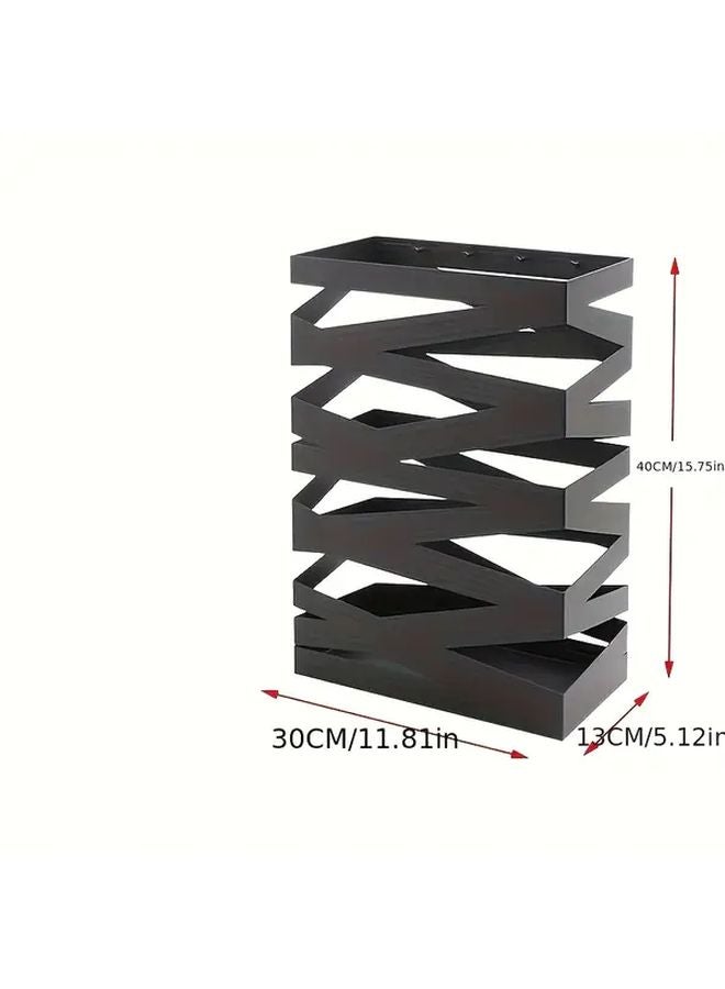 Large Capacity Iron Umbrella Stand Sturdy Metal Holder For Home Hotel Office - Image 3